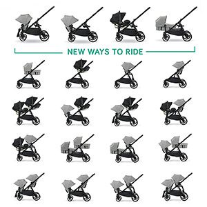 double strollers with standing platform - Baby Jogger City Select LUX